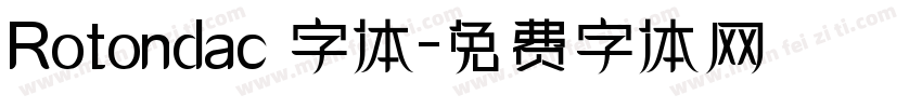 Rotondac 字体字体转换